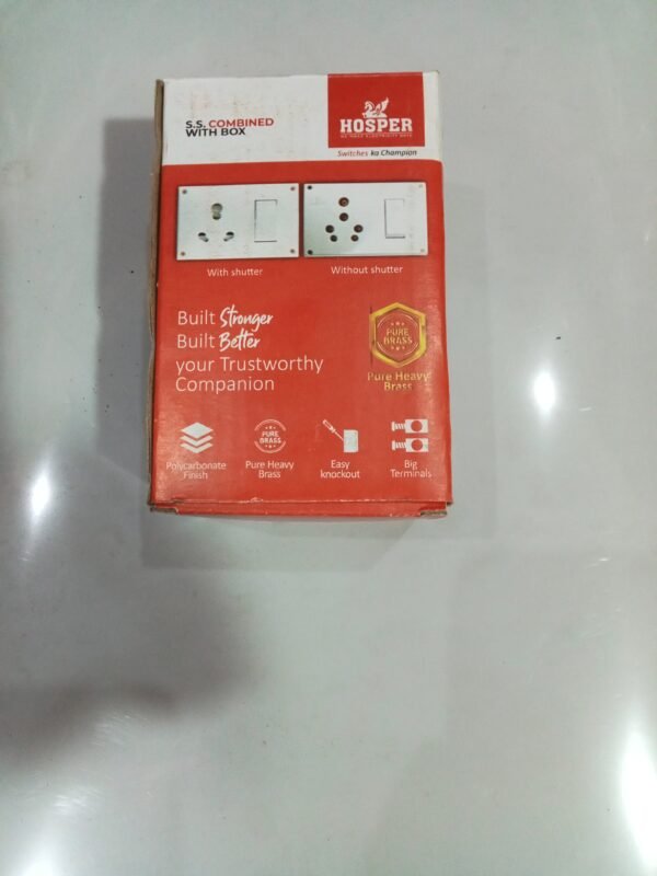 Hosper switch socket with box 16A. 240v~