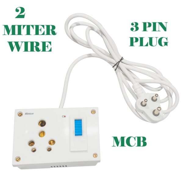electrical extension board or multi-socket extension cord with a built-in switch and indicator light.